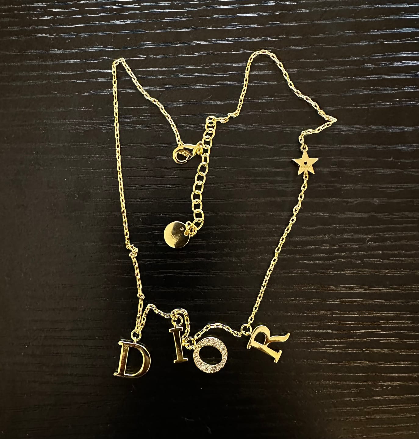Customer photo review of CD Necklace Gold