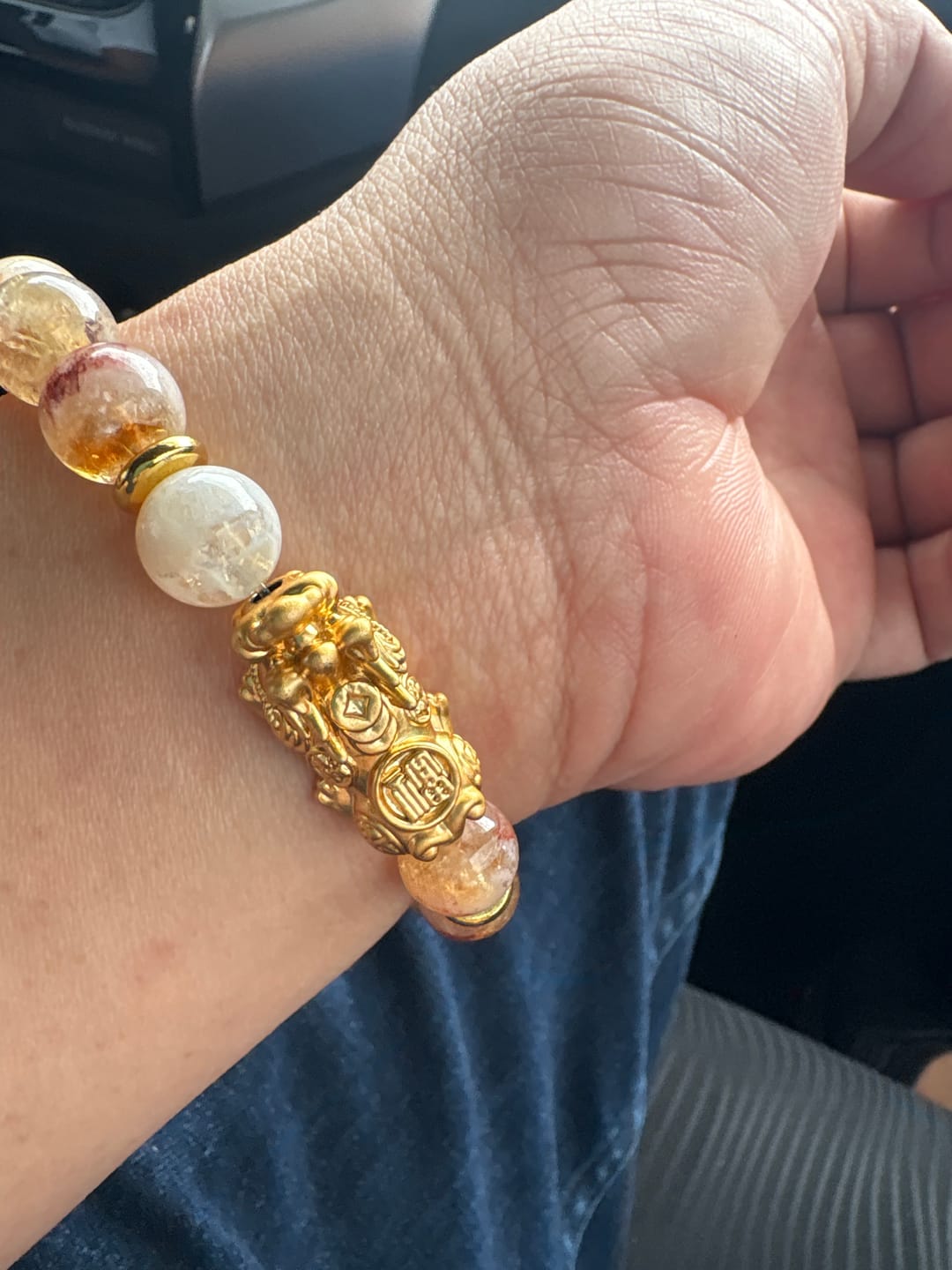 Customer photo review of Citrine with 24K Gold PiYao for Abundance - Success - Good Fortune