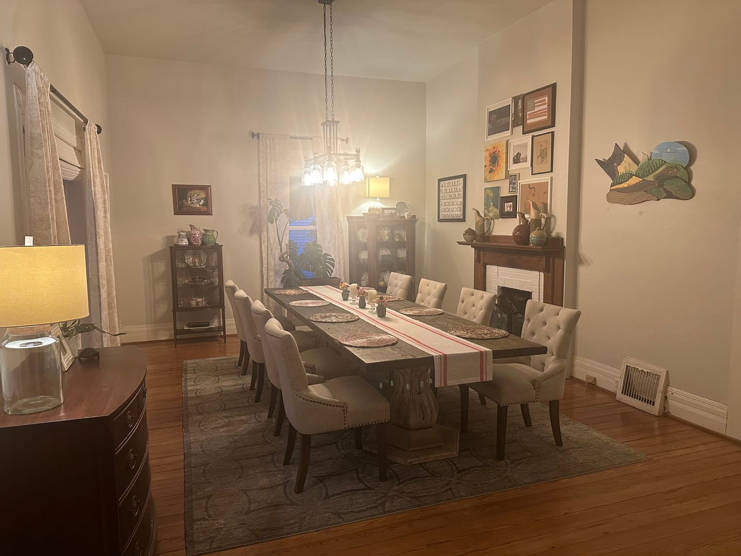 Customer photo review of French Stripe Table Runner