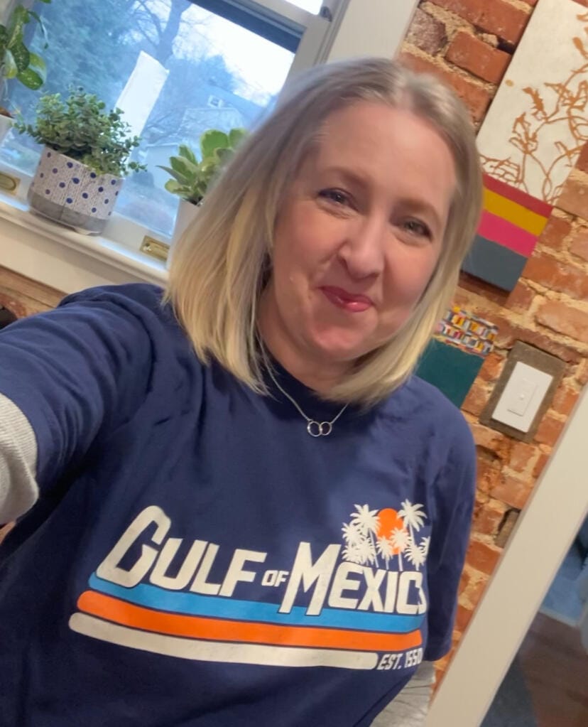Customer photo review of Gulf of Mexico Retro Stripe Comfort Colors T-Shirt