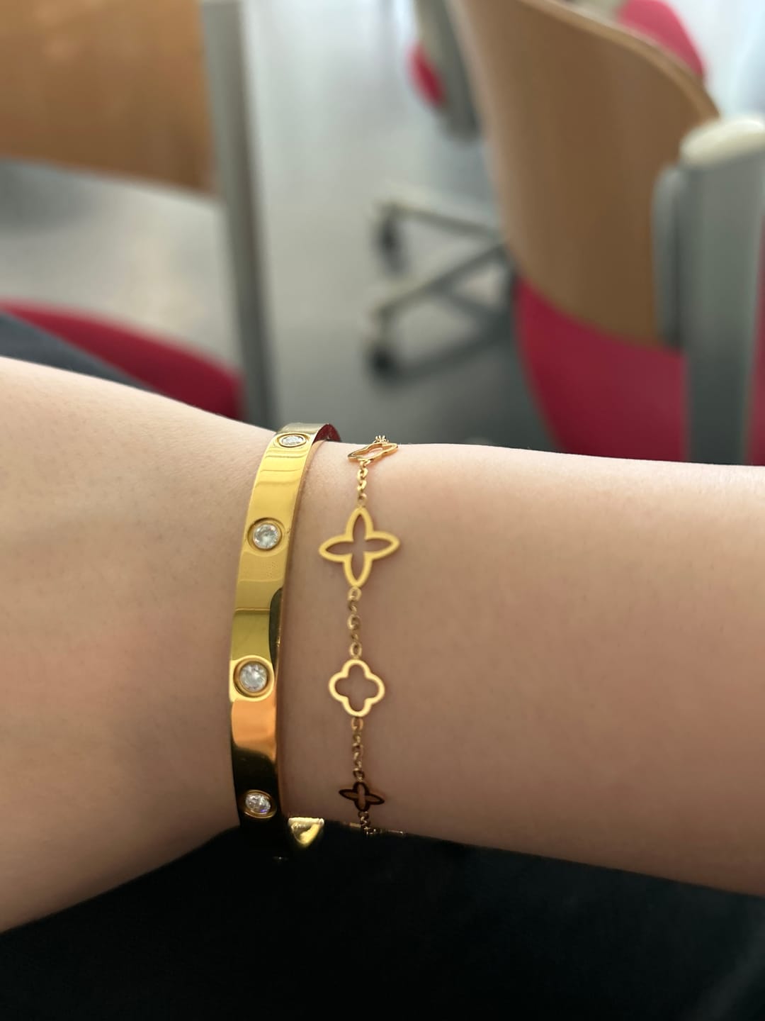 Customer photo review of Arianna Armreif | 18K vergoldet