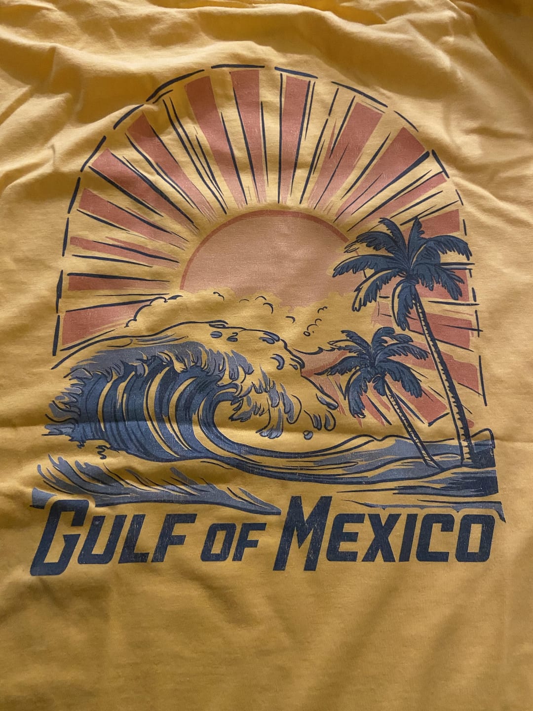 Customer photo review of Gulf of Mexico "Sunny Vibes" Front/Back Print Comfort Colors T-Shirt