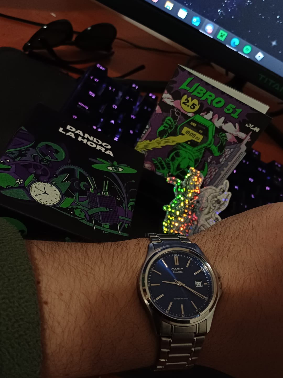 Customer photo review of Reloj Casio Análogo MTP-1183A-2A Azul Acero Inoxidable