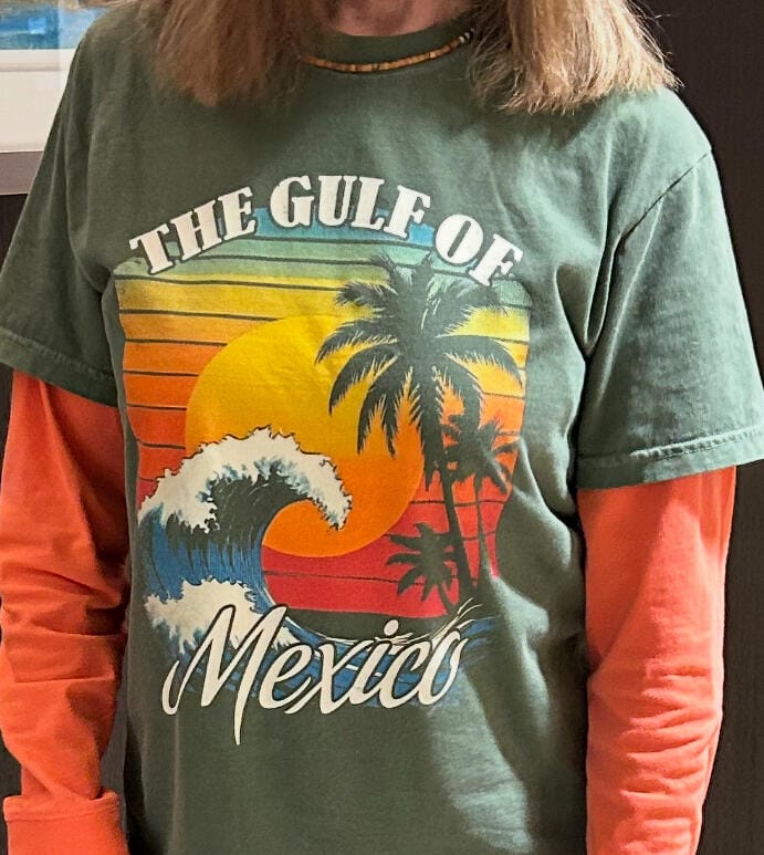 Customer photo review of Gulf of Mexico "Retro Wave" Comfort Colors T-Shirt