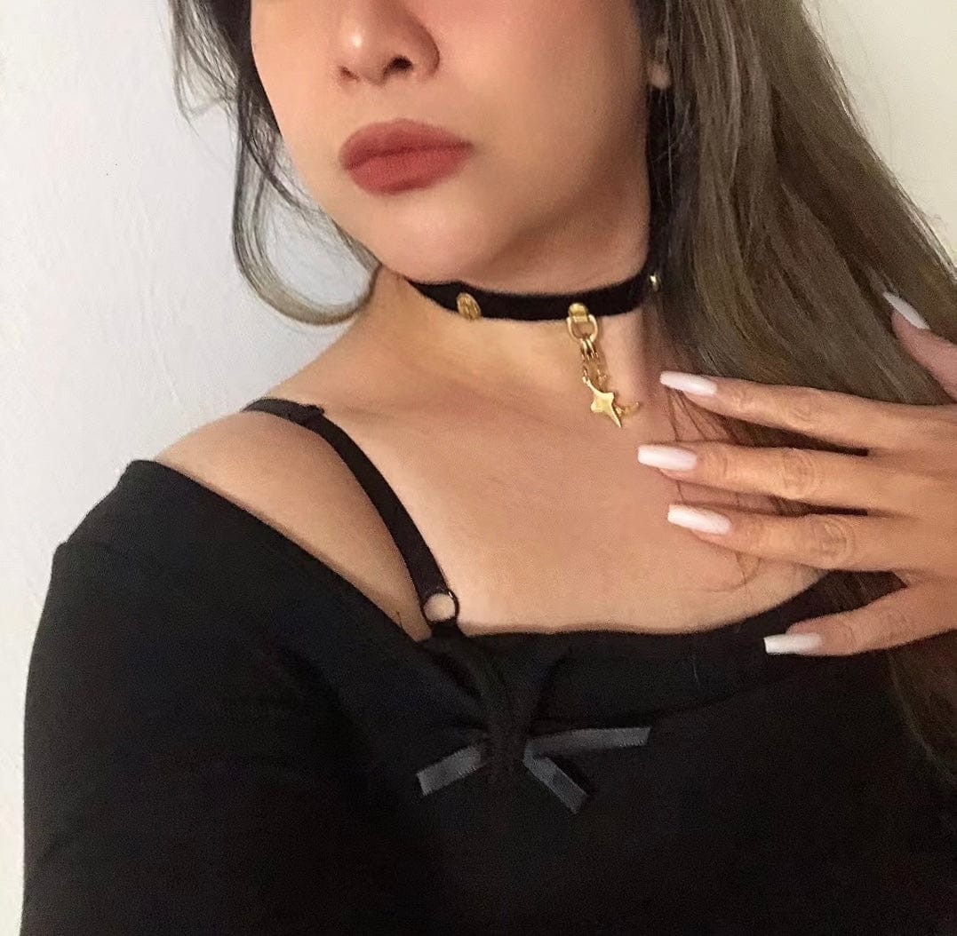 Customer photo review of Celestial Grace Velvet Choker