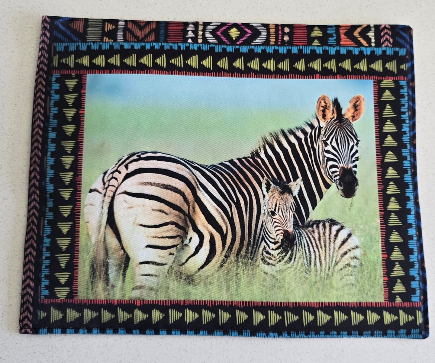 Customer photo review of Place Mats South Africa Baby Wild Animals
