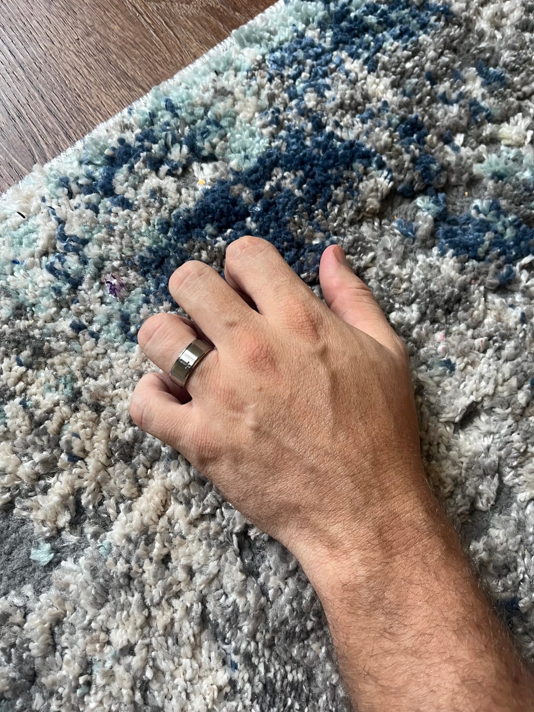 Customer photo review of Mens Cross Ring - Titanium 8mm