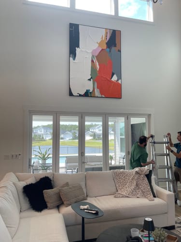 Customer review photo for Colorful Painting #CA043