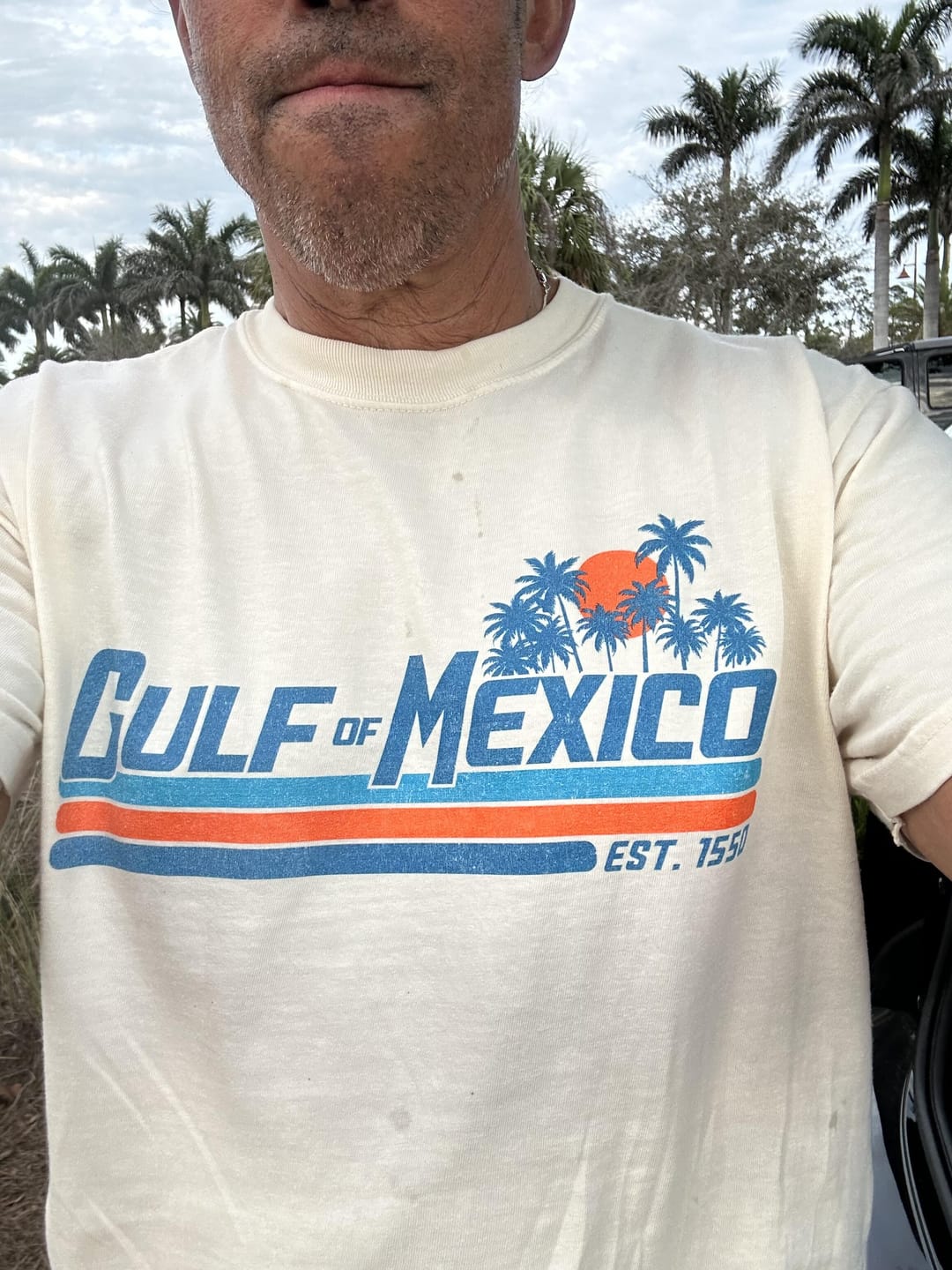 Customer photo review of Gulf of Mexico Retro Stripe Comfort Colors T-Shirt