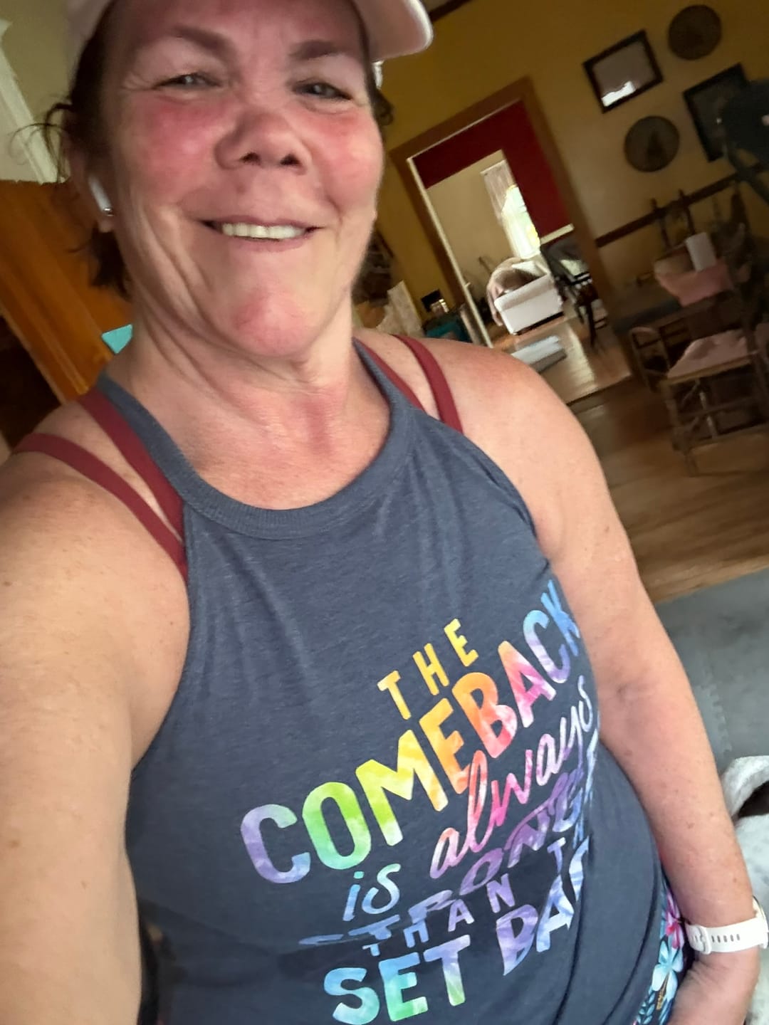 Customer photo review of The Comeback Rocker Tank