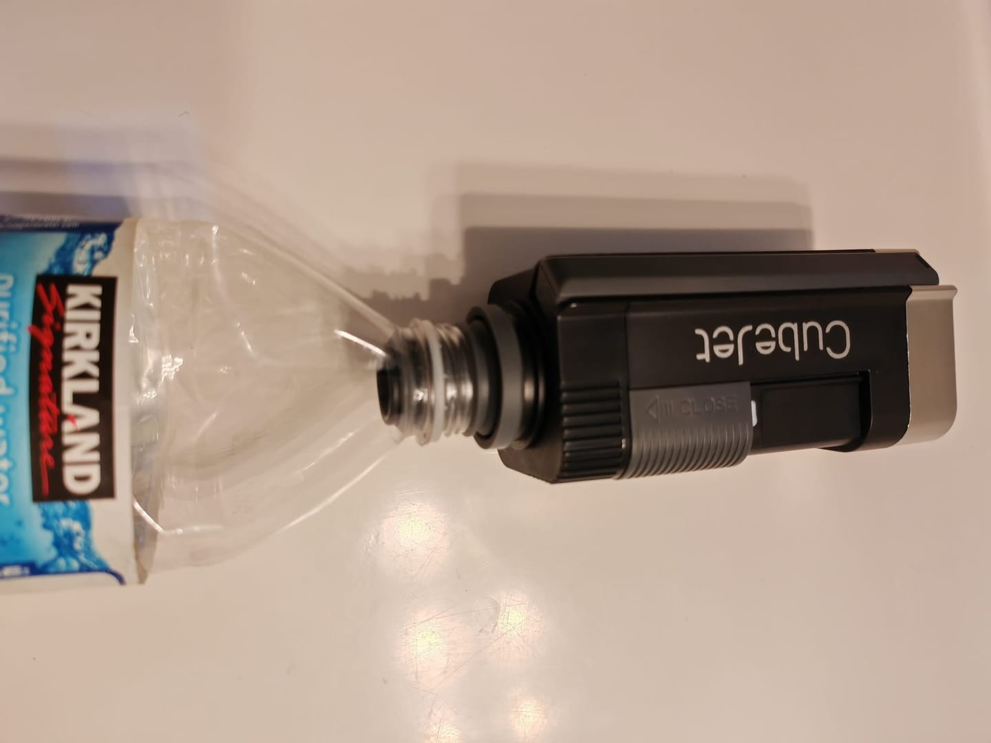 Customer photo review of CubeJet / Evolv Bottle Adapter
