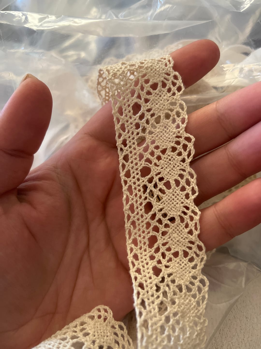 Customer photo review of Lace Torchon Cream Art. (3229NSC) 30mm