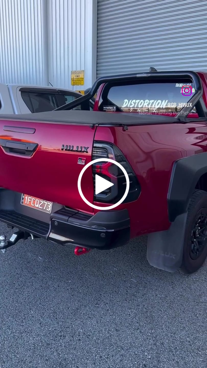 Customer video review of Blacked Out LED Tail Lights for Toyota N80 Hilux (GR Style)