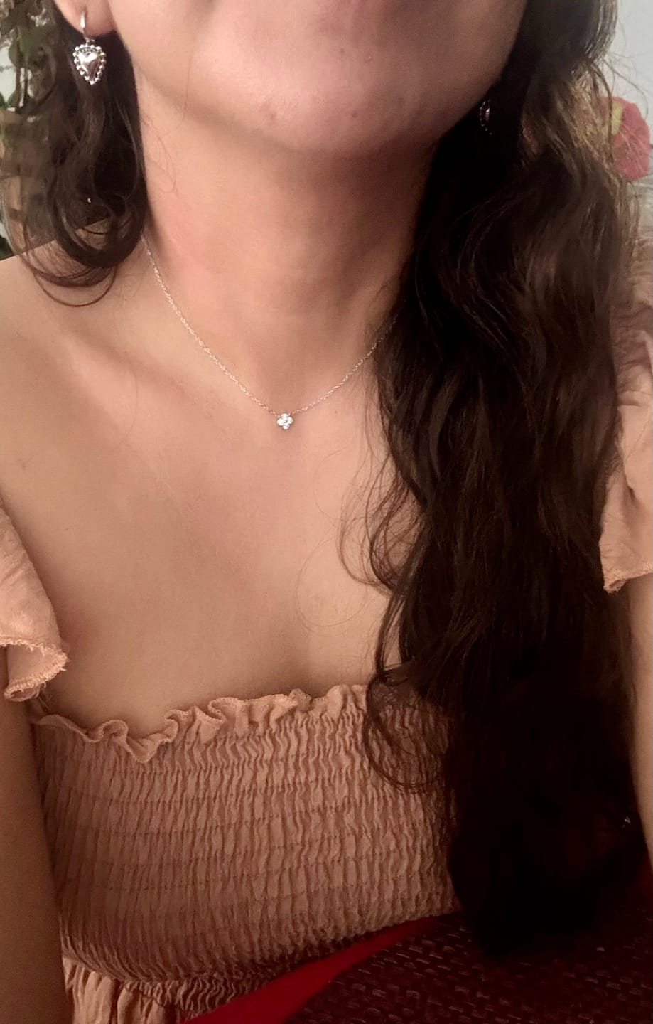 Customer photo review of Collar Con Mini Trebol Zirconias