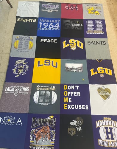 Customer photo review of Classic T-Shirt Blanket