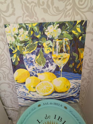 Customer photo review of Malen nach Zahlen - Zitrone und Wein