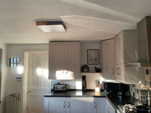 Customer photo review of Modern Rectangle LED Flush Mount Ceiling Light