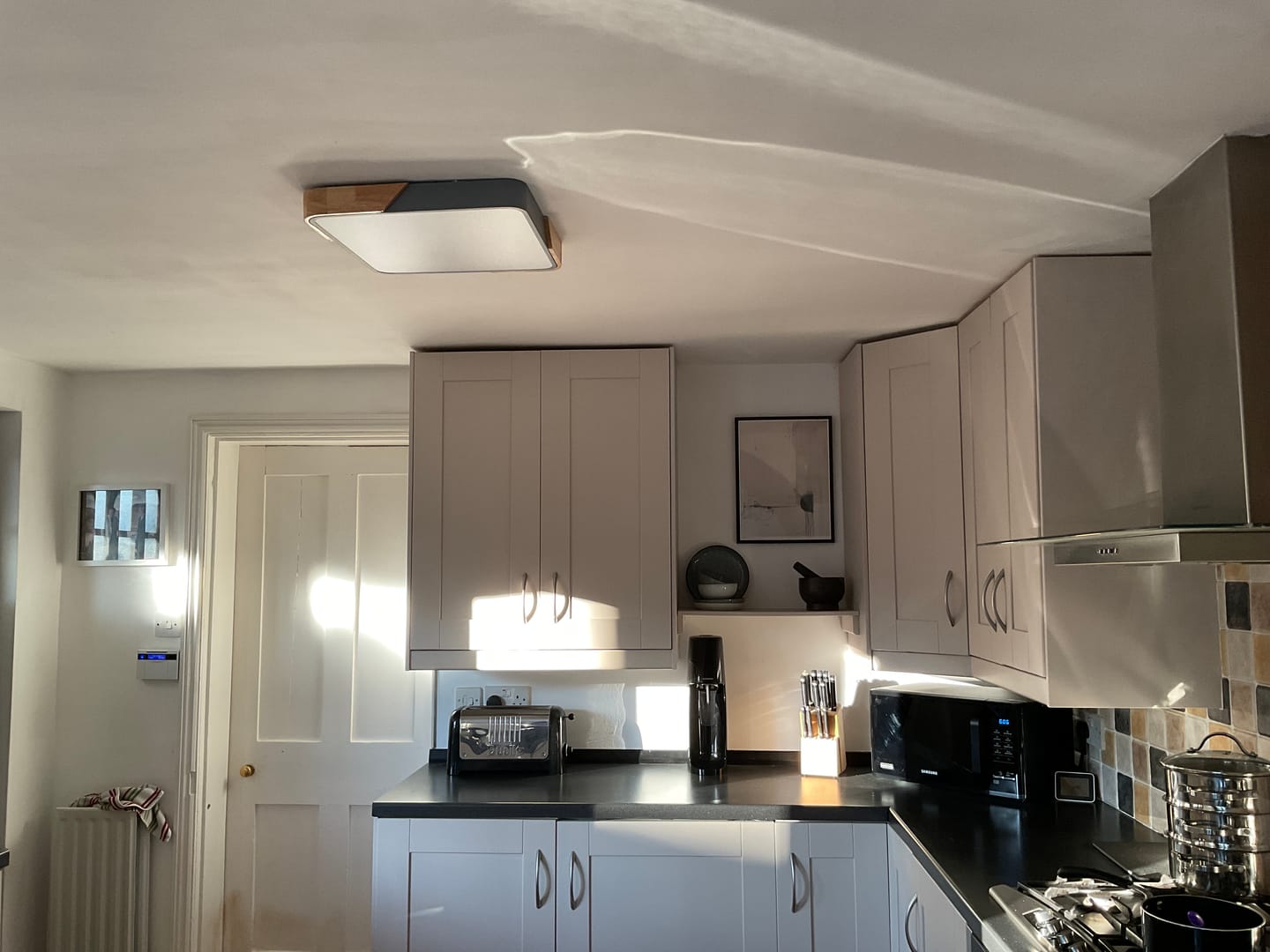 Customer photo review of Modern Rectangle LED Flush Mount Ceiling Light