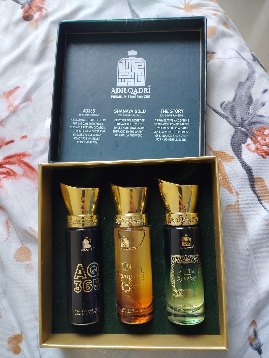 Customer photo review of Legendary Gift Set 3 Pcs Set of Premium Perfume Spray