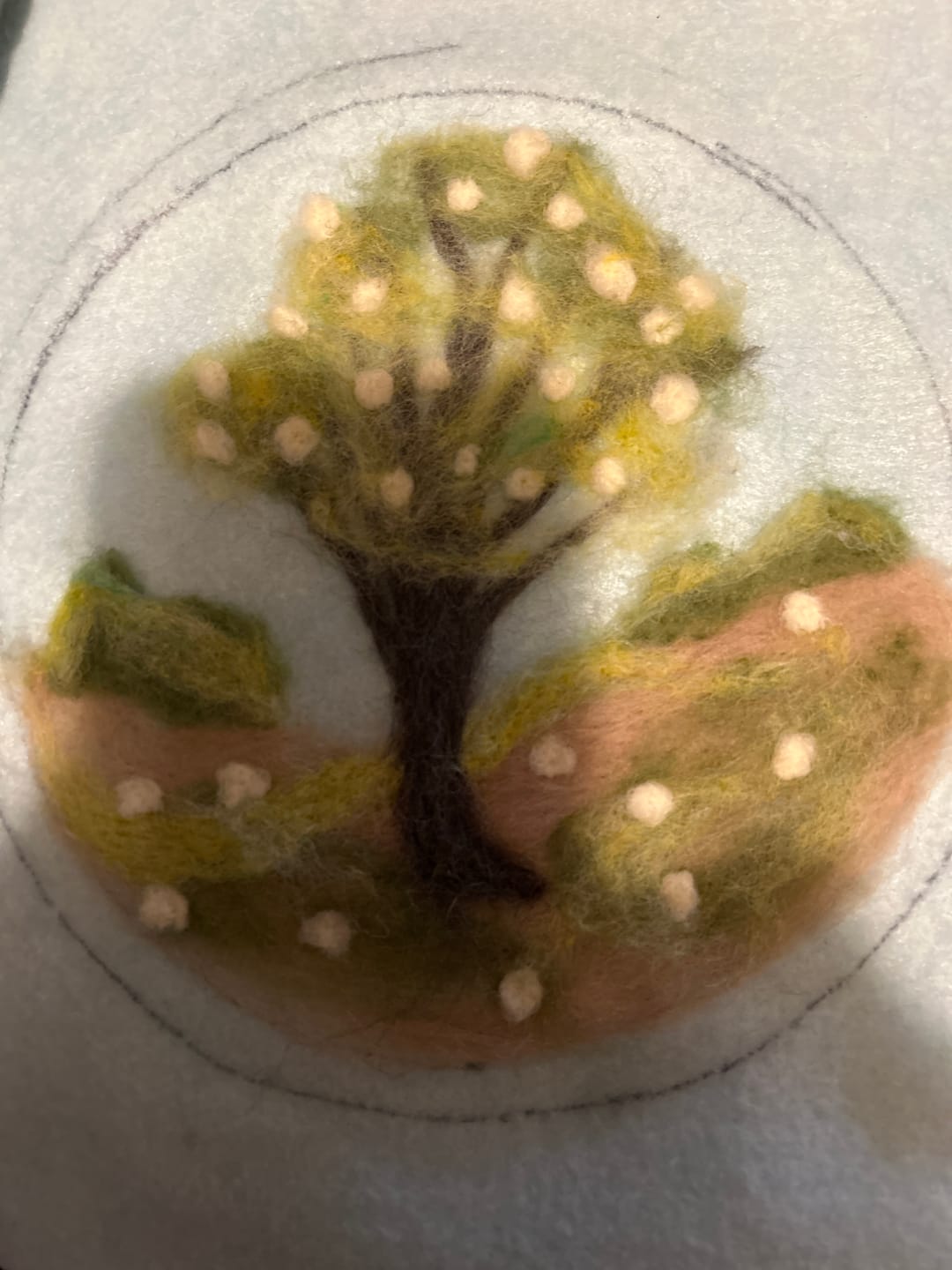 Customer photo review of Spring Blooms Mini Needle Felting Kit