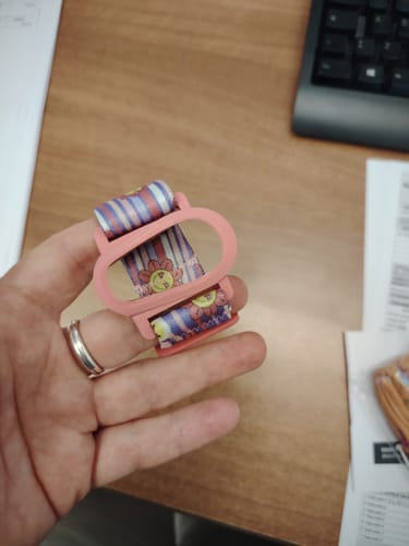 Customer photo review of Dexcom G6 sensor adjustable armband for children - Dia-Style Kiddy