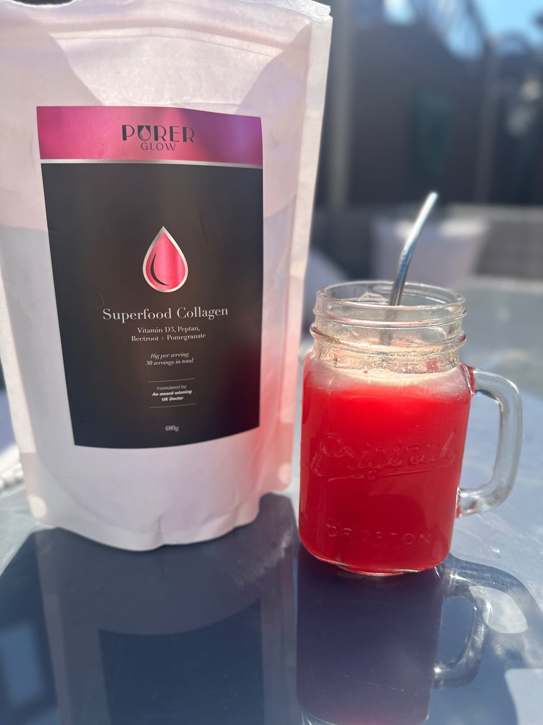 Customer photo review of Purer Glow Collagen