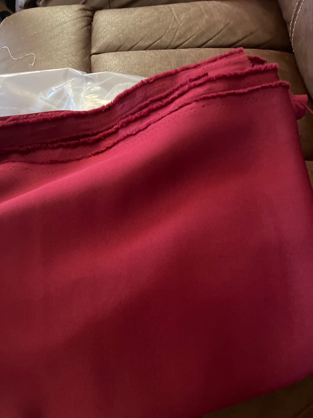 Customer photo review of Plain Mini Matt Maroon 150cm