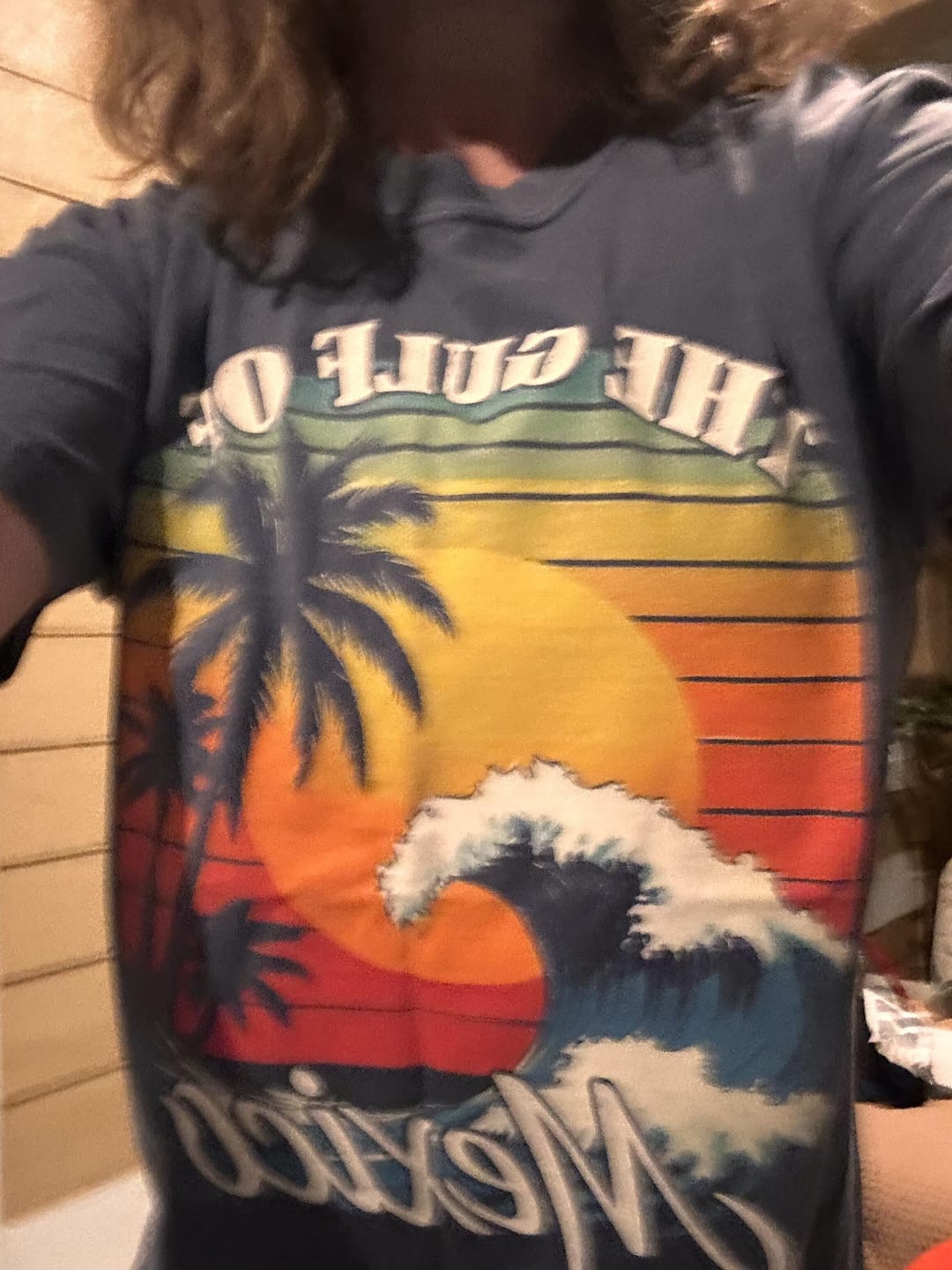 Customer photo review of Gulf of Mexico "Retro Wave" Comfort Colors T-Shirt