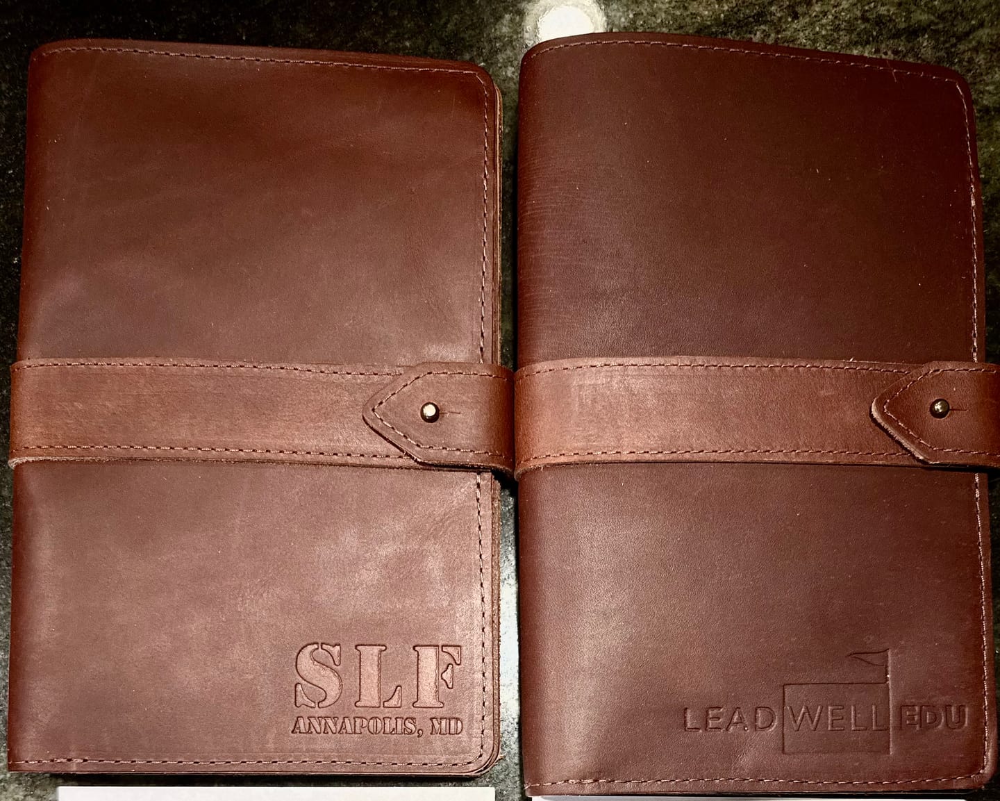 Customer photo review of The Leon - Leather Moleskine Journal Cover