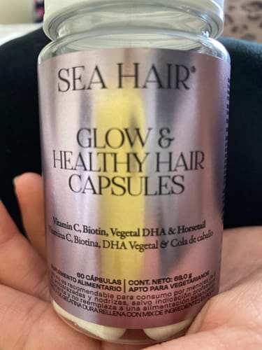 Customer photo review of Biotina y Vitamina C Para Cabello Sano Sea Hair