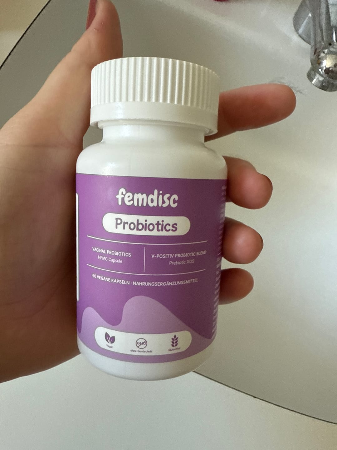 Customer photo review of femdisc vaginal Probiotics