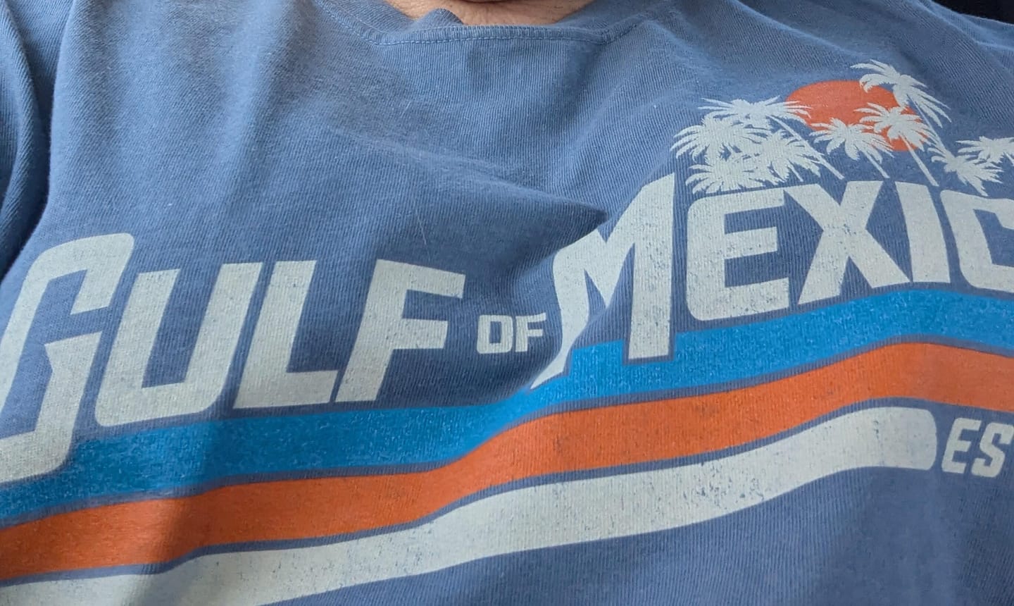 Customer photo review of Gulf of Mexico Retro Stripe Comfort Colors T-Shirt