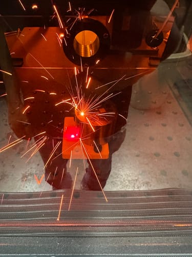 Customer photo review of Monport GPro 60W Split MOPA Fiber Laser Engraver & Marking Machine With Manual Focus