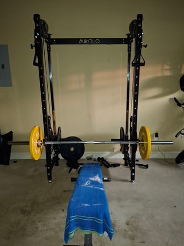 Customer photo review of CHEETAH™ Wall Mounted Folding Power Rack Functional Trainer