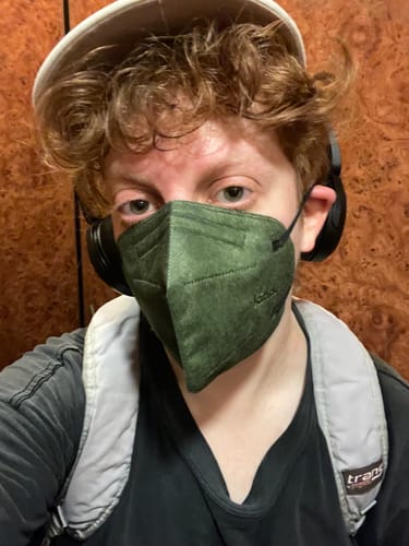 Customer photo review of KN95 Respirator Face Mask Cone Shape - Army Green