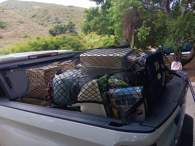 Customer photo review of Highly Elastic Truck Bed Net