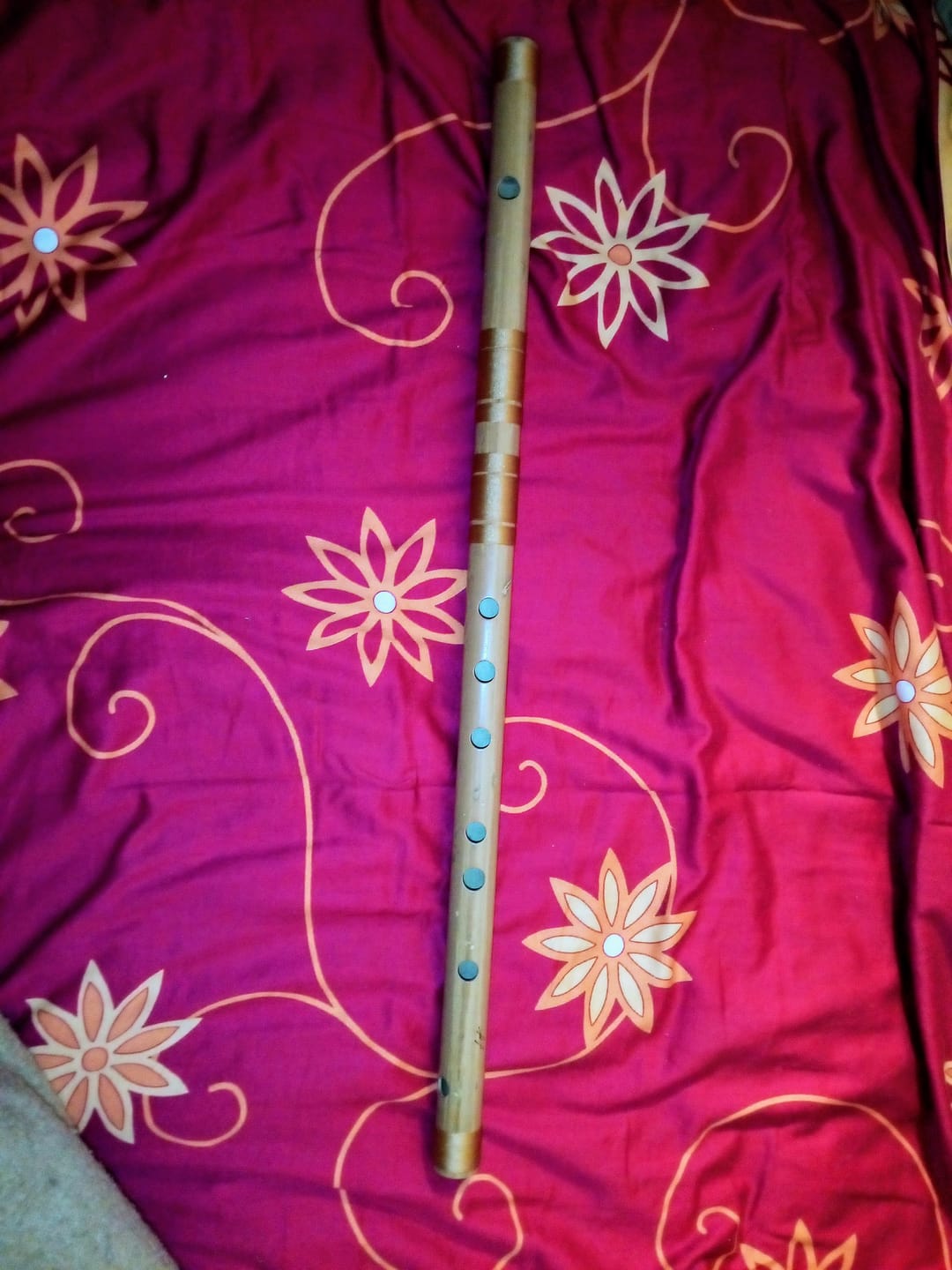 Customer photo review of G scale Bansuri (Indian Bamboo Flute)