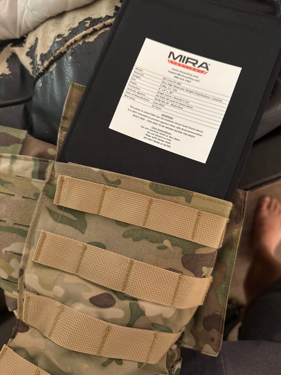 Customer photo review of RTS Tactical Premium Side Plate Pouch Set