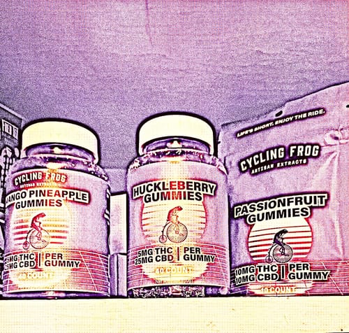 Customer photo review of Huckleberry Gummies, 5mg THC + 25mg CBD