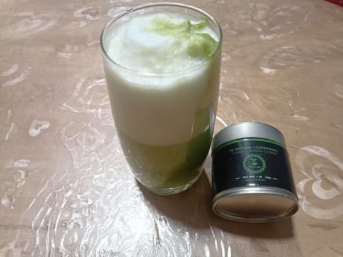 Customer photo review of Té Matcha Ceremonial 1er Grado - Máxima calidad (para 1-3 meses)