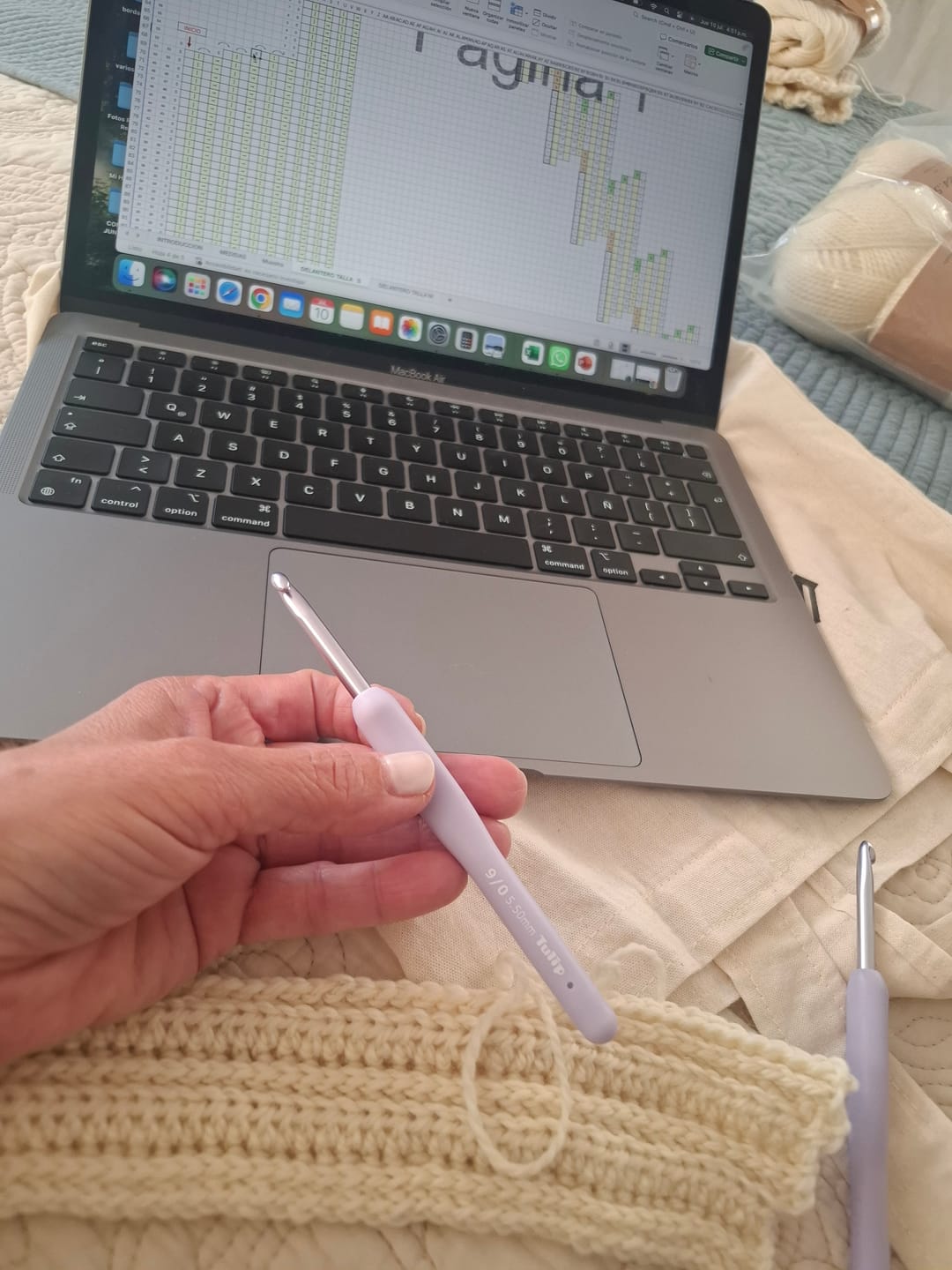 Customer photo review of Crochet  Etimo Murasaki