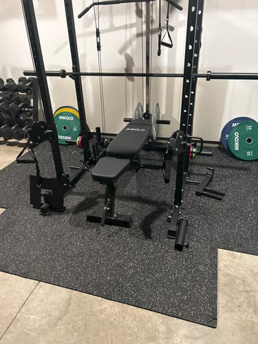 Customer photo review of Rubber Flooring Mat Set - 6 pcs