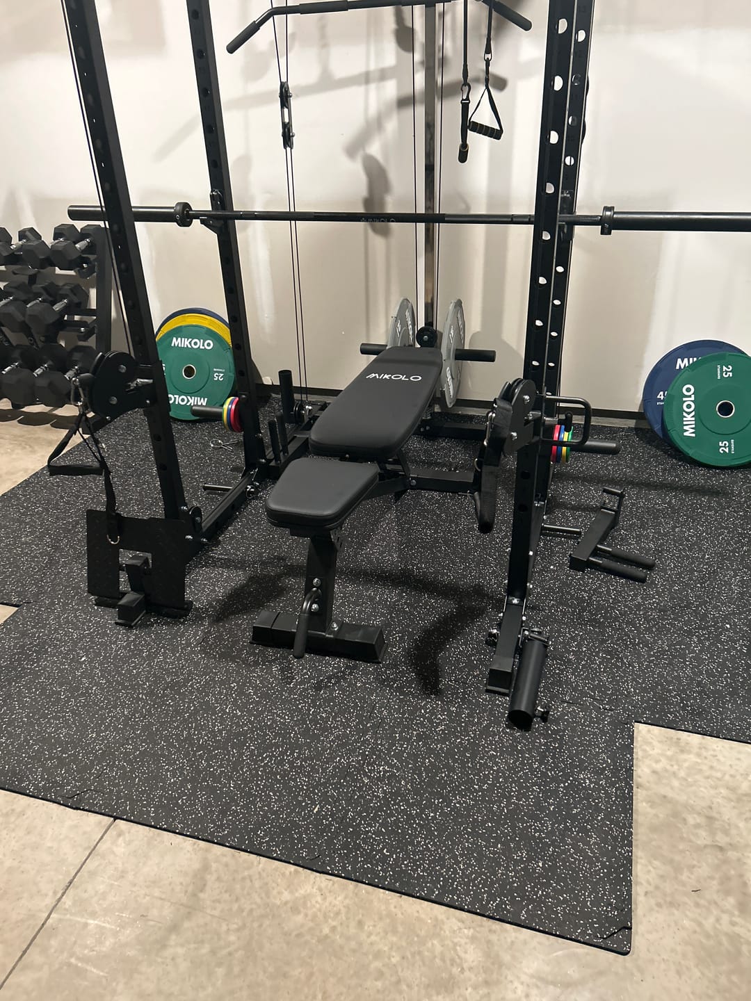 Customer photo review of Rubber Flooring Mat Set - 6 pcs