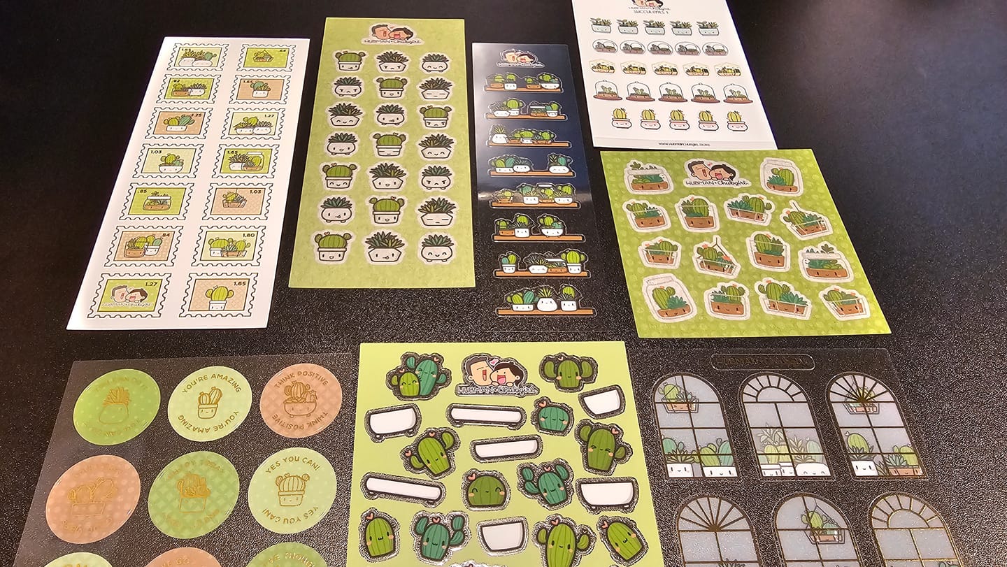 Customer photo review of (Pre-order) Cozy Plants Variety Sticker Pack