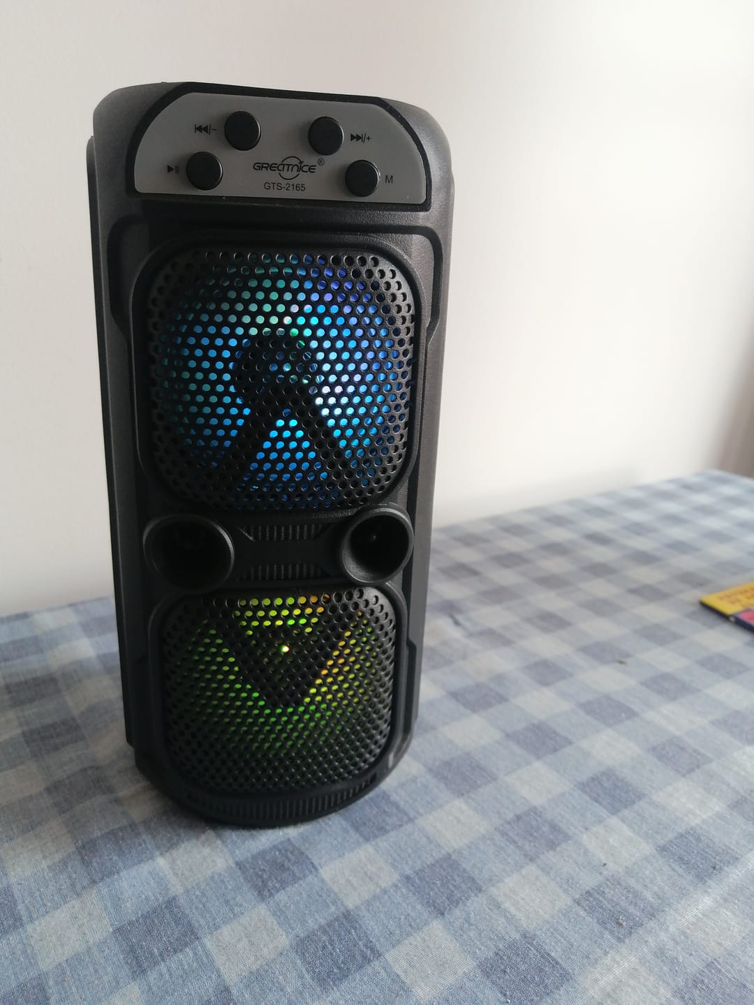 Customer photo review of Parlante Portatil Greatnice Bt 2x3 Gts-1557