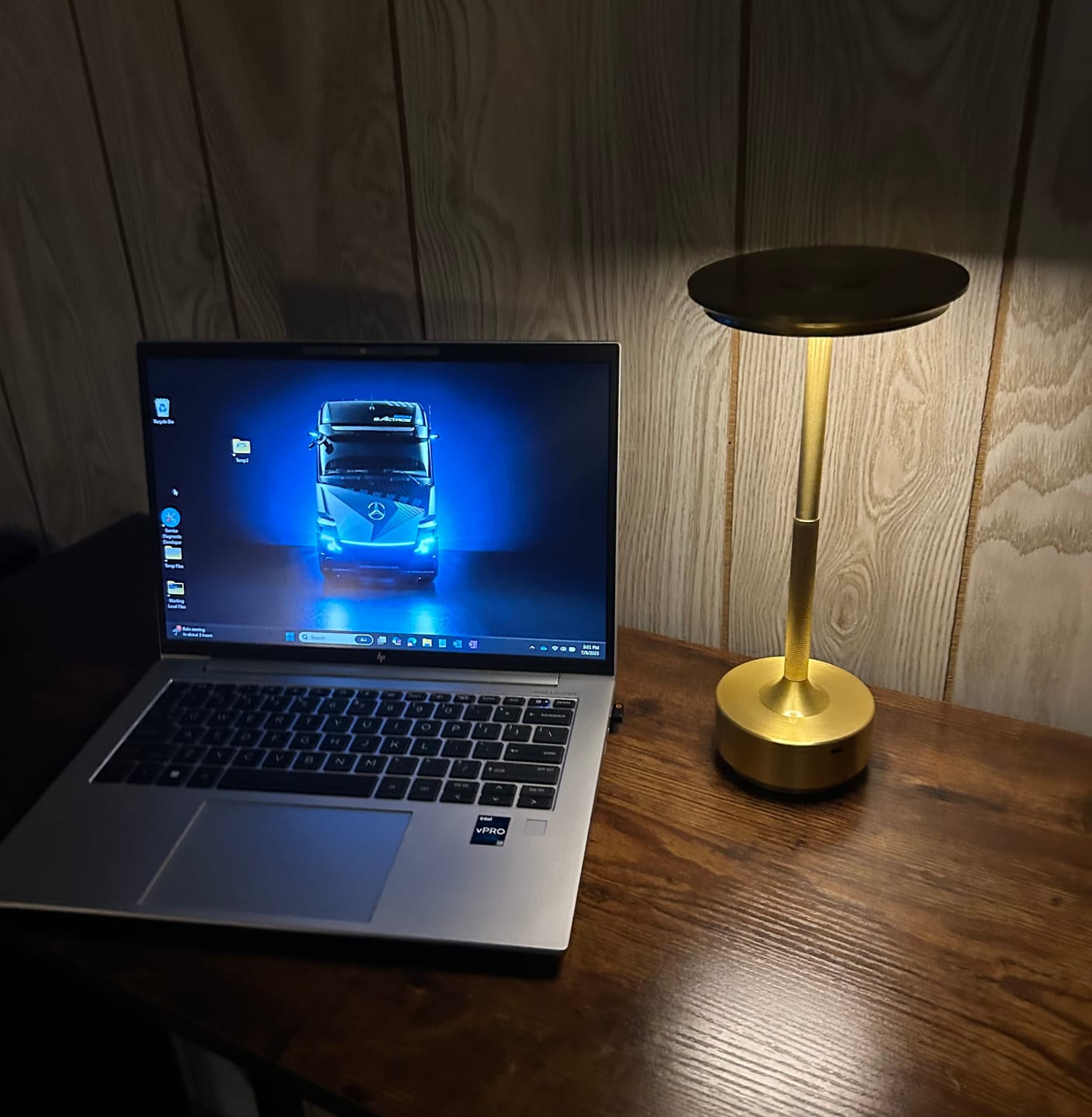 Customer photo review of Ambient™ Metallic Cordless Table Lamp