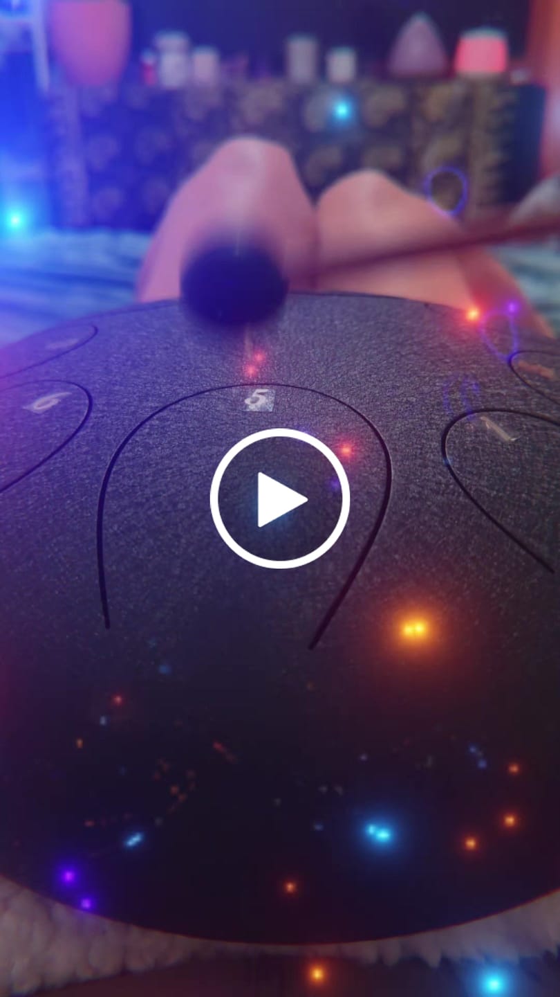 Customer video review of Hluru Steel Tongue Drum 12" 8-Note C Pentatonic