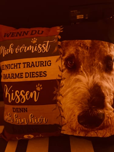 Customer photo review of Seelenwärmer - Individuelles Kissen