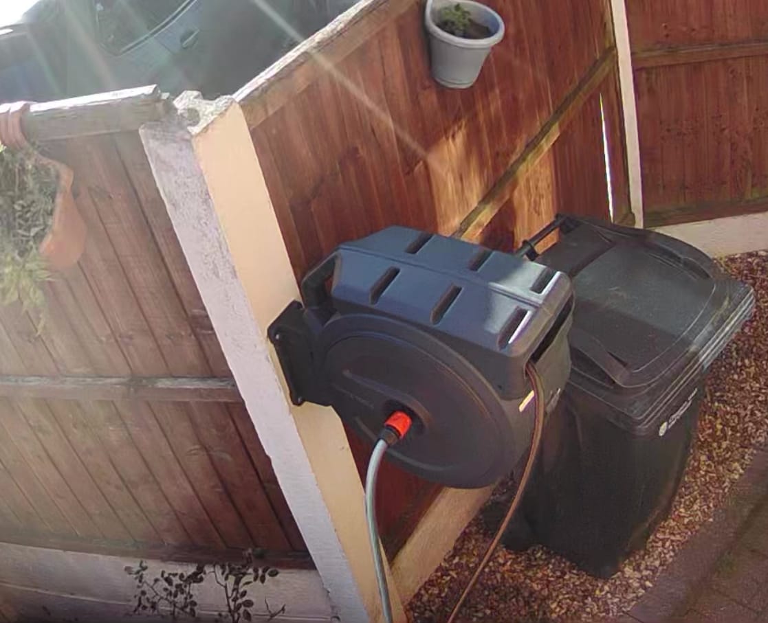 Customer photo review of Retractable Garden Hose Reel-1/2in-35m