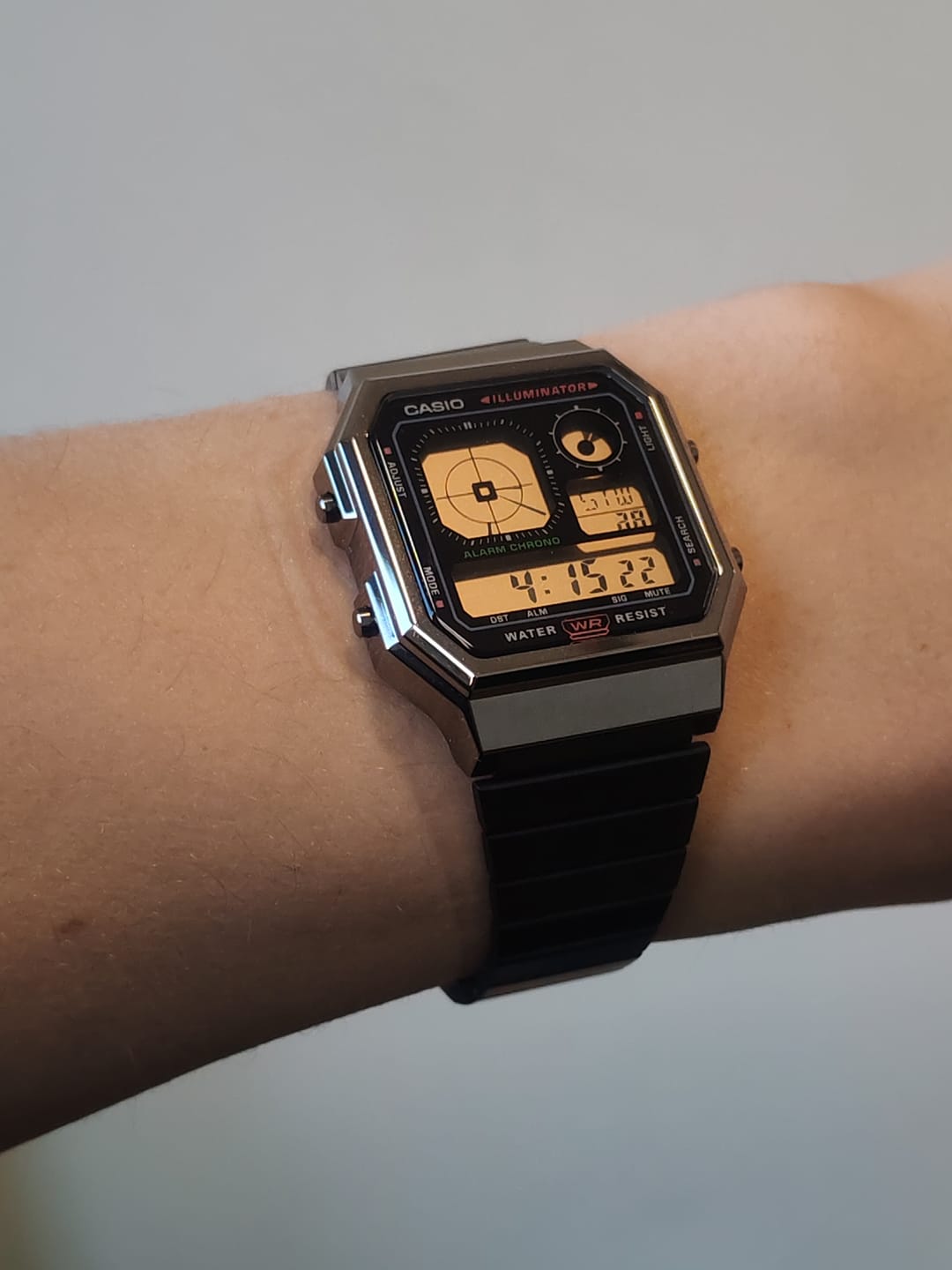 Customer photo review of Reloj Casio Vintage A130WEGG-1A Nuevo Twin-Graph Negro